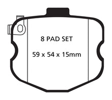 Load image into Gallery viewer, EBC 10-13 Chevrolet Corvette (C6) 6.2 Grand Sport Yellowstuff Rear Brake Pads
