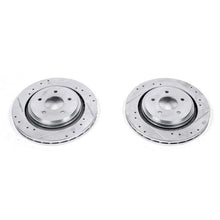 Load image into Gallery viewer, Power Stop 06-09 Cadillac XLR Rear Evolution Drilled &amp; Slotted Rotors - Pair
