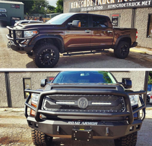 Load image into Gallery viewer, Road Armor 14-20 Toyota Tundra Stealth Front Winch Bumper w/Lonestar Guard - Tex Blk
