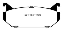 Load image into Gallery viewer, EBC 93-97 Ford Probe 2.0 16v Redstuff Rear Brake Pads
