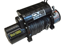Load image into Gallery viewer, DV8 Offroad 12000 LB Winch w/ Synthetic Line &amp; Wireless Remote - Black
